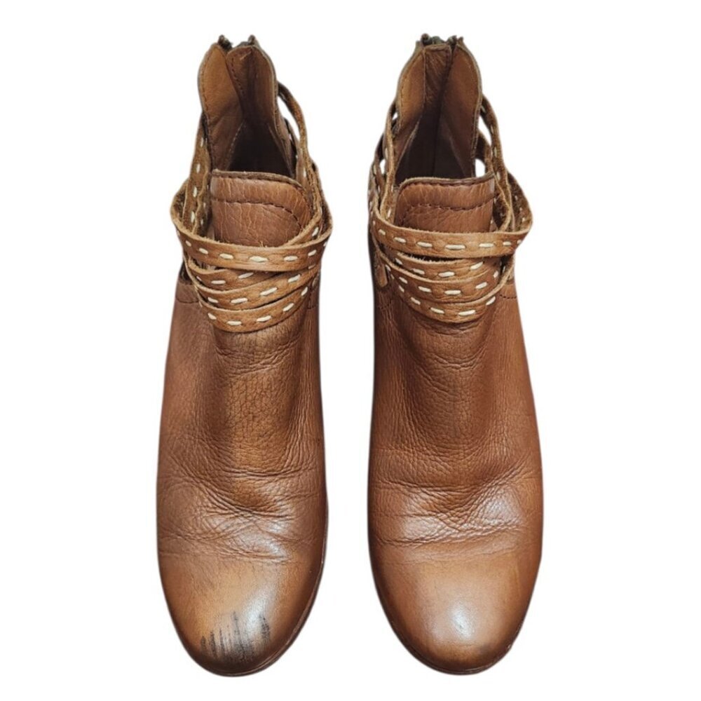 Frye Womens Naomi Pickstitch Shootie Ankle Bootie Size 7.5 Whiskey Boho Rodeo - Picture 4 of 13